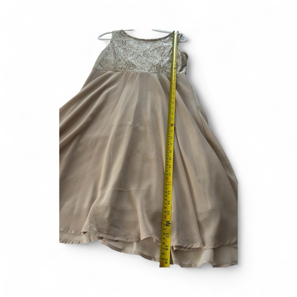 SHEIN Lace Bodice Midi Dress -Nude - Picture 6 of 8